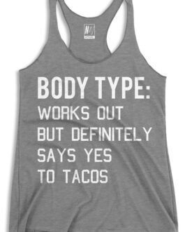 Loves Tacos Heather Gray Tank Top